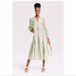 [a new day] long sleeve floral dress